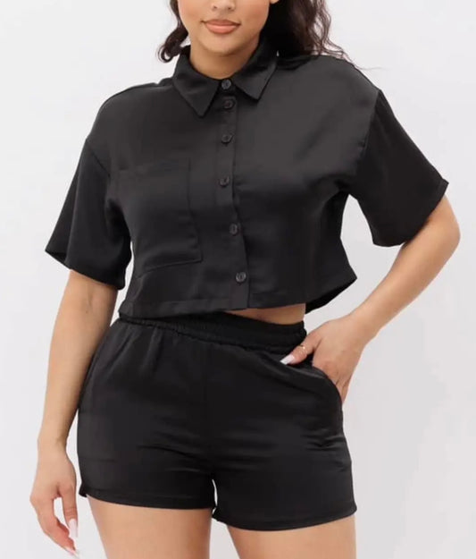 Stand out two piece set Black