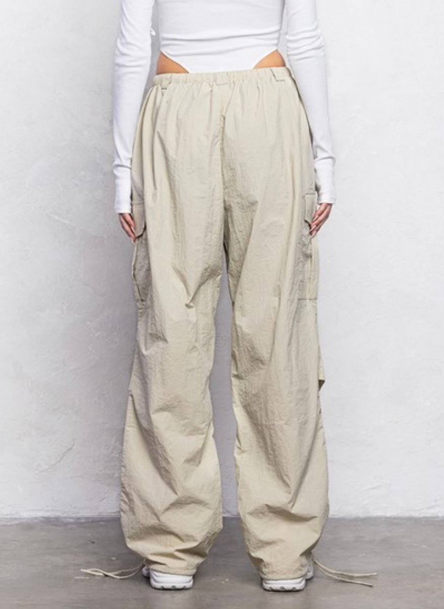 Take Notes Cargo Parachute Joggers