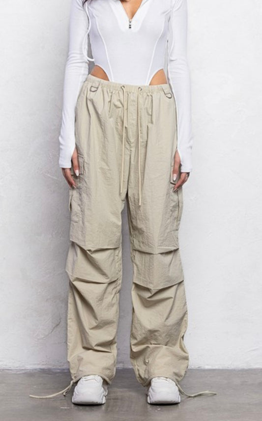 Take Notes Cargo Parachute Joggers