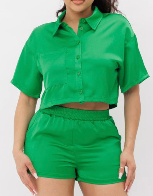 Stand Out Two Piece Set $ Green