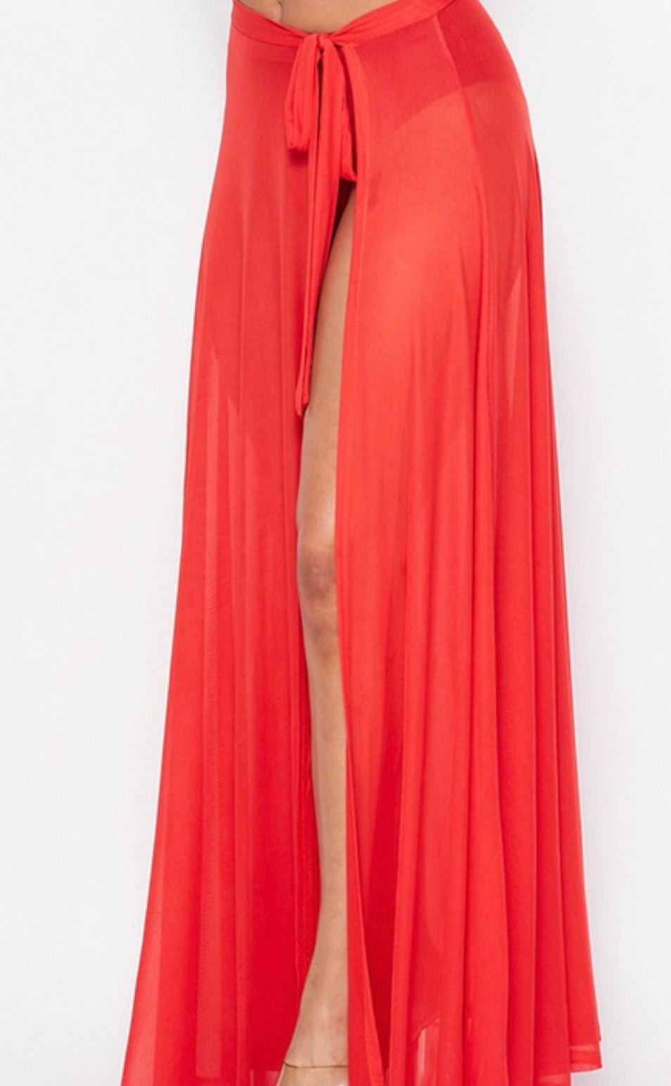 Mesh Coverup Red